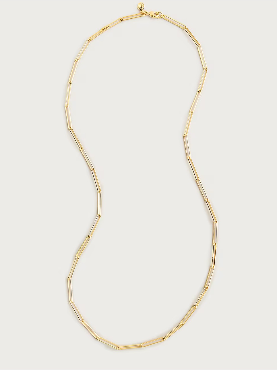 J. Crew - Dainty Gold-Plated Paper-Clip Necklace